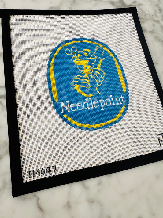 Basket Needlepoint Lady